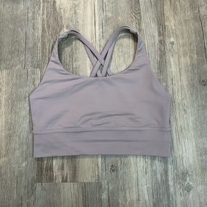 Lululemon Energy Longline Bra Light Purple